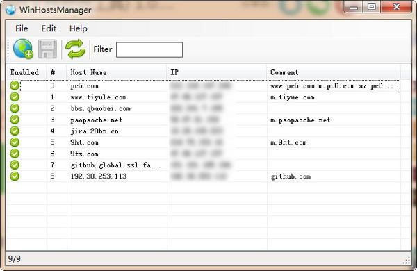 WinHostsManager V1.0.1.3 官方中文版（图1）