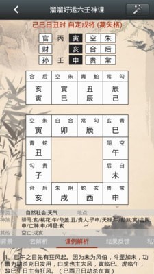 溜溜好运六壬神课截图2 溜溜好运六壬神课截图2